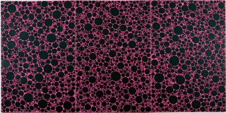 Yayoi Kusama Soul Burning Flashes, 1988; acrylic on canvas
; triptych 194 Ã— 390.9 cm; enquire