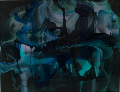 Dale Frank Every Biro is empty, 2008; varnish on canvas; 200 x 260 cm; enquire