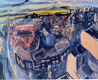 Kevin Connor Flinders Street (Winter Night), 1984; oil on Belgian linen; 122 x 152 cm; enquire