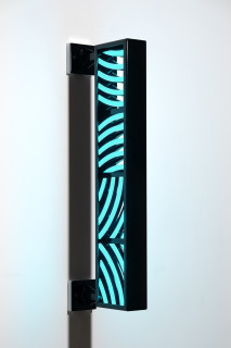Callum Morton City Lights #8, 2026; steel, powder coating, lights; 106 x 34 x 12 cm; enquire