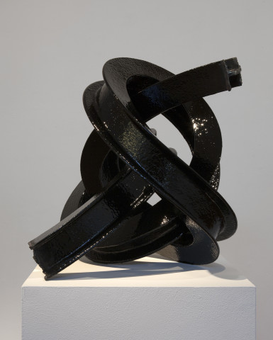 James Angus I-beam Knot (Black), 2012; from a series of 5 colours (small version); 45 x 55 x 45 cm; 30 kg; enquire