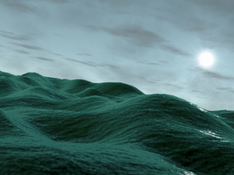 Patricia Piccinini Swell (still), 2000-02; 3 video back-projections and audio system; Edition of 3; enquire