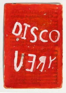 Newell Harry Untitled, 2006; gesso and oil stick on music sheet paper; 27.5 x 19 cm; enquire