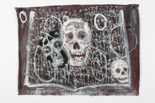 Fiona Hall By The Book, 2015; Cat no. 34; khadi paper; 57 x 76 cm; enquire