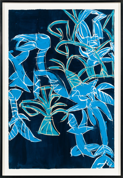 Dhambit Munuŋgurr Gany'tjurr, 2024; 3076-24; acrylic on paper; 122.5 x 80.5 cm; enquire