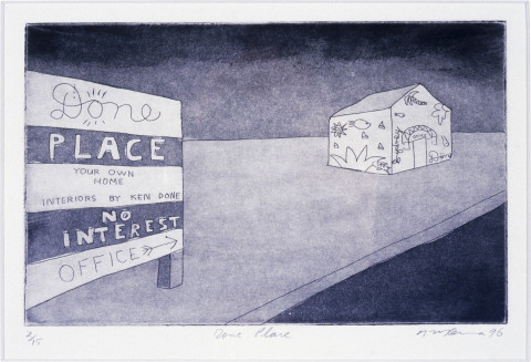 Noel McKenna Done Place, 1996; etching; 12.8 x 20.4 cm; enquire