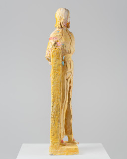 Linda Marrinon Woman with turquoise jewellery, 2026; painted plaster; 99 x 28 x 25 cm; enquire