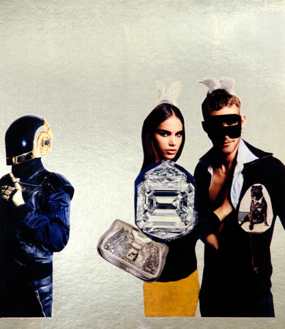 Jacqueline Fraser "Those faded Gagosian groupies don't know shit from clay.", 2007; 100 x 100 cm (framed); 