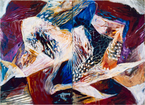 Marion Borgelt Sky-Tiger, 1983; oil on linen; 336 x 244 cm; enquire