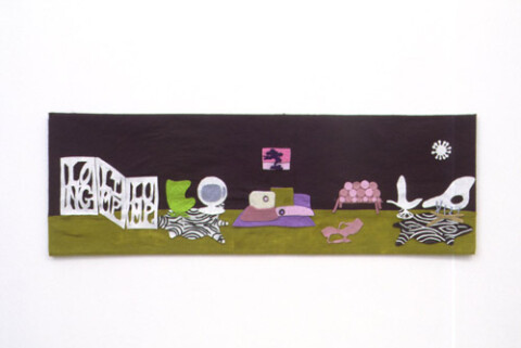 Kathy Temin Rumpus Room, 1999; Felt on felt; 102 x 33 cm; enquire