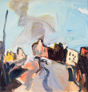 Kevin Connor Newtown, 1984; oil on Belgian linen; 91 x 91 cm; enquire