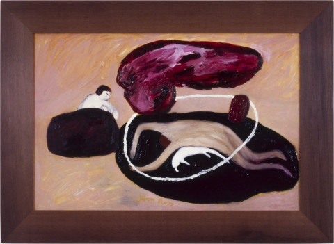 Joan Ross I Became Stone As He Sunk, 1989; oil on masonite; 51 x 76 cm; enquire