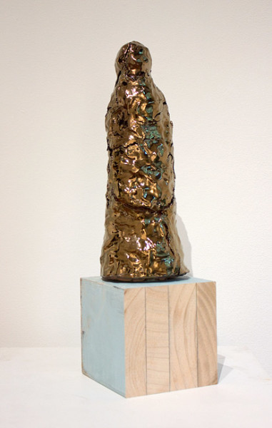 Mikala Dwyer The things in things, 2012; found objects, ceramic, glaze, epoxy filler; 30 x 11 x 11 cm; enquire