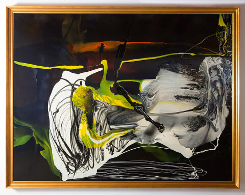 Dale Frank Sometimes I think I've been recalled, 2011; varnish on linen
; 214 x 274 cm; enquire