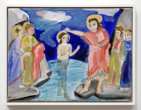 Angela Brennan John the Baptist, 2006; acrylic on canvas board; 30.5 x 40.5cm (unframed), 33 x 43cm (framed); enquire