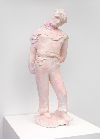 Linda Marrinon Pink sailor, 2005; tinted plaster; 66 x 21 x 18 cm; enquire
