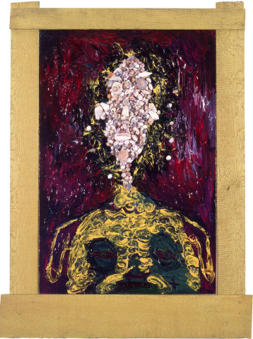 Dale Frank Self portrait as a woman and an artist, 1983; acrylic on canvas; 91 x 61 cm; enquire