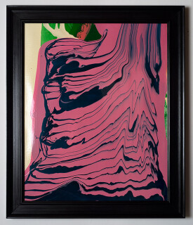 Dale Frank Conservative Institutional Beauty #9, 2012; Varnish on canvas; 87 x 74 cm; (framed); enquire