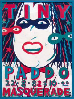 Martin Sharp Tiny 'Paddo' Masquerade, 1982; original poster; 105 x 80 cm; enquire
