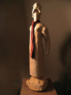 Linda Marrinon Empire Lass, 2008; tinted plaster; 78 x 20 x 15 cm; enquire
