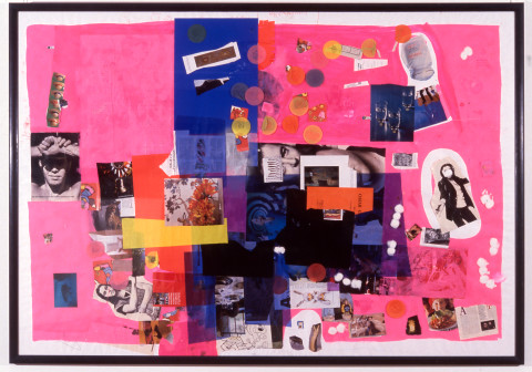 Dale Frank Cicciolina’s Australian Fancy Boy, 1992; Mixed media on paper; 150 x 216 cm; enquire