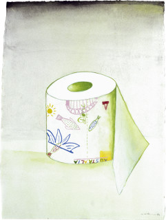 Noel McKenna Done Still Life, 1995; ink, watercolour on paper; 37.9 x 28.5 cm; enquire