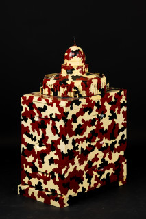 Fiona Hall The Barbarians at the Gate (detail), 2010-2026; wooden beehives, wood and metal architectural models, plastic 'action' dolls, paint; installation dimensions variable; enquire