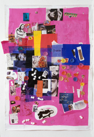 Dale Frank Cicciolina's Australian Fancy Boy, 1992; mixed media on paper; 216 x 150 cm; enquire