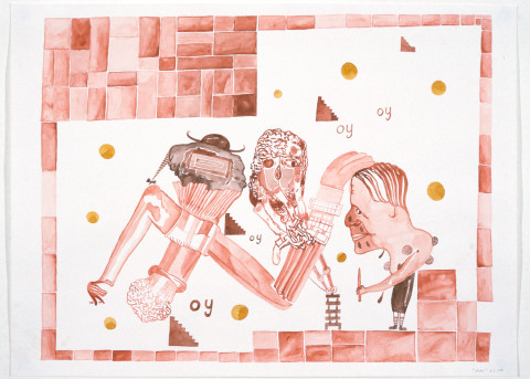 Gareth Sansom Play, 1989; watercolour on paper; 56 x 76 cm; enquire