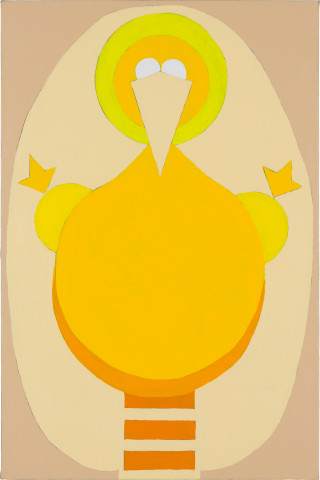 Mikala Dwyer Vertical Bird, 2021; acrylic on canvas; 91 x 60.5 cm; more info; enquire