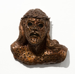 Daniel Boyd Jesus Christ!, 2010; bronze; 25 x 25 x 14 cm; enquire