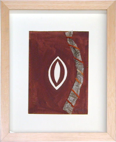 Fiona Foley Journey 3, 2001; mixed media; 17.5 x 13.5 cm; enquire