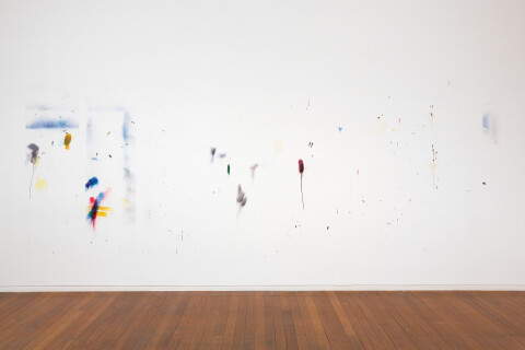 Hany Armanious Stereotypes, 2018; eco-solvent vertical surface print on wall; 180 x 500 cm; enquire