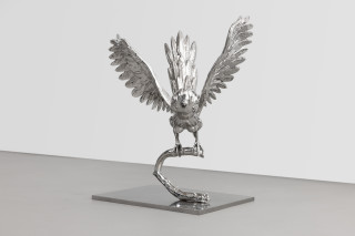 Del Kathryn Barton fly my love, 2025; stainless steel; 71 x 40 x 61 cm; Edition of 5 + 5 AP; enquire
