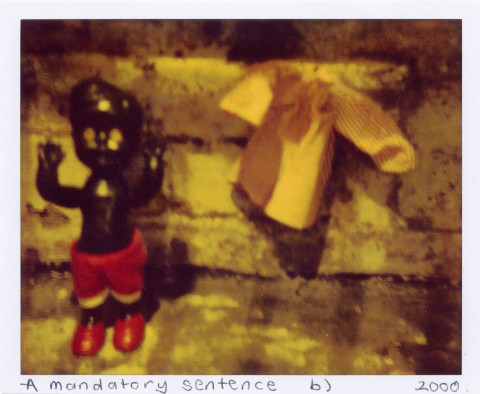 Destiny Deacon Mandatory Sentence, 1998-03; lambda print from Polaroid original; 80 x 100 cm; Edition of 15; enquire