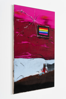 Mia Boe Paradise, 2026; oil and acrylic on linen; 82 x 62 cm; enquire