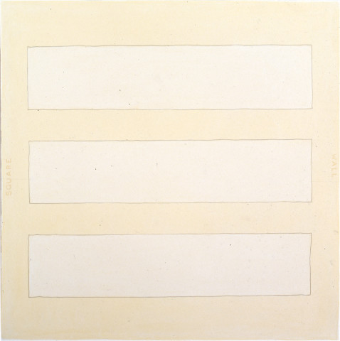 David Tremlett Square Wall, 1988; pastel on paper; 110 x 110 cm; enquire