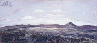 Mandy Martin Lake Harry Effect of Fata Morgana, 1992; oil on linen; 62 x 137 cm; enquire
