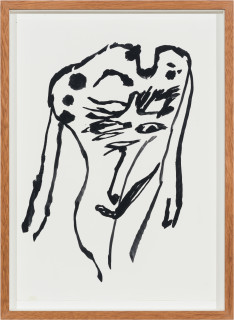 Tom Polo the understudy (double vision), 2023; acrylic on paper; 47 x 34 cm; more info; enquire