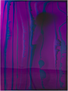 Dale Frank The 18 year old busboy 3, 2019; tinted varnish, epoxyglass on Perspex; 160 x 120 cm; enquire