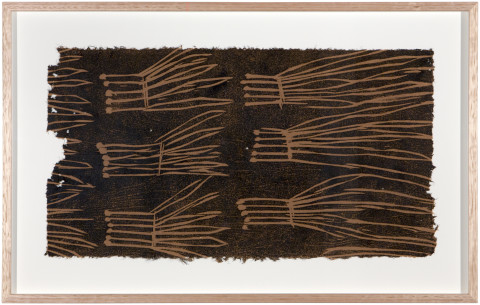 Mulkun Wirrpanda Rakay #3, 2015; relief print on stringybark paper; Edition of 30; enquire