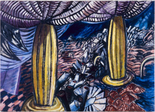 Jan Murray Lizard Landscape, 1983; oil on canvas; 153 x 213 cm; enquire