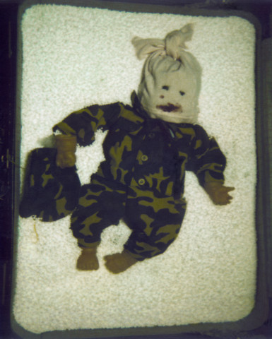 Destiny Deacon Whacked & coming home, 2007; Lightjet print from Polaroid original; 100 x 80 cm; Edition of 8 + 2 APs; enquire