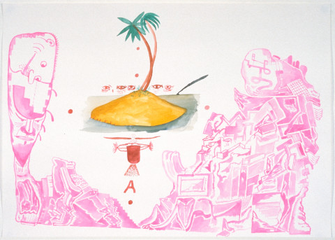 Gareth Sansom Dreaming, 1989; watercolour on paper; 56 x 76 cm; enquire