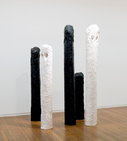 Mikala Dwyer I maybe we, 2005; fibreglass; 5 pieces, overall dimensions: 222 x 29 x 16cm; enquire