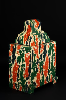 Fiona Hall The Barbarians at the Gate (detail), 2010-2026; wooden beehives, wood and metal architectural models, plastic 'action' dolls, paint; installation dimensions variable; enquire