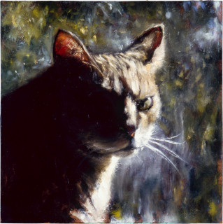 Louise Hearman Untitled #  921, 2002; oil on masonite; 30 x 30 cm; enquire