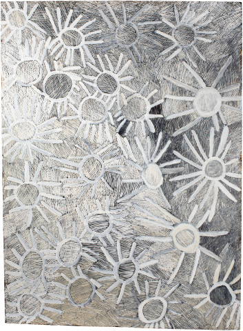 Nyapanyapa Yunupiŋu Ganyu, 2016; 2776-16; Painting on board; 167 x 122 cm; enquire