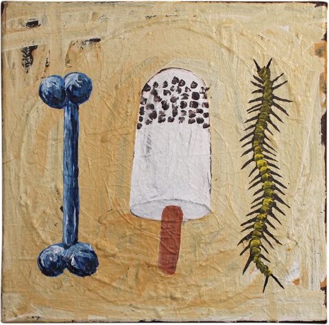 David Griggs Frat of the Obese 20, 2011; acrylic on canvas; 46.5 x 46.5 cm; enquire