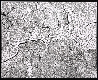 Yayoi Kusama Women in the Midnight, 2005; silkscreen on canvas; 130.3 x 162 cm; Edition of 5; enquire